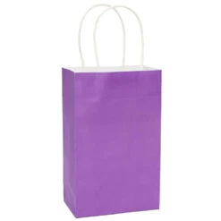 Small Candy Bags With Handles - Purple: 12-Piece Pack
