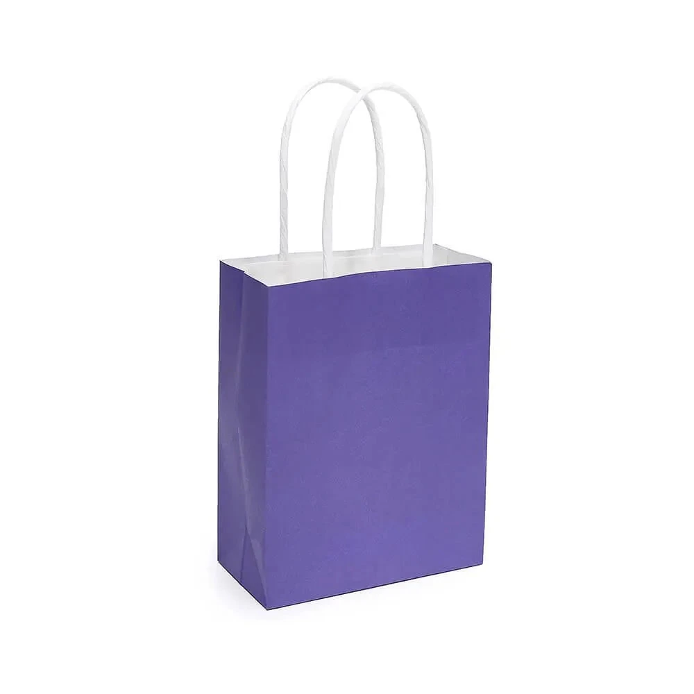 Small Candy Bags With Handles - Purple: 24-Piece Pack 1 Small Candy Bags With Handles - Purple: 24-Piece Pack