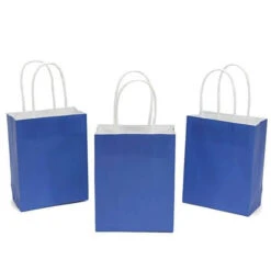 Small Candy Bags With Handles - Royal Blue: 24-Piece Pack