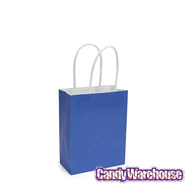 Small Candy Bags With Handles - Royal Blue: 24-Piece Pack 3 Small Candy Bags With Handles - Royal Blue: 24-Piece Pack - Image 3