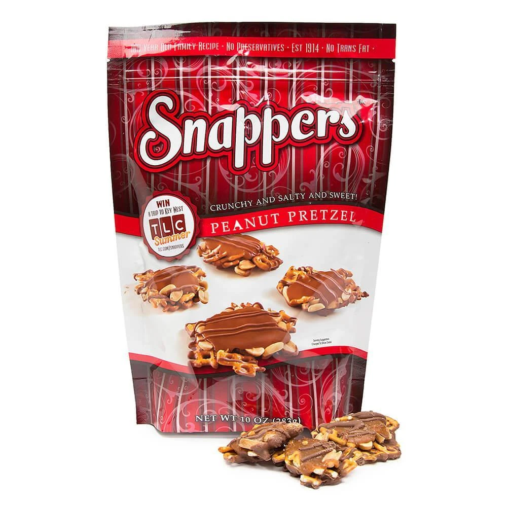 Snappers Milk Chocolate Peanut Pretzel: 10-Ounce Bag 1 Snappers Milk Chocolate Peanut Pretzel: 10-Ounce Bag