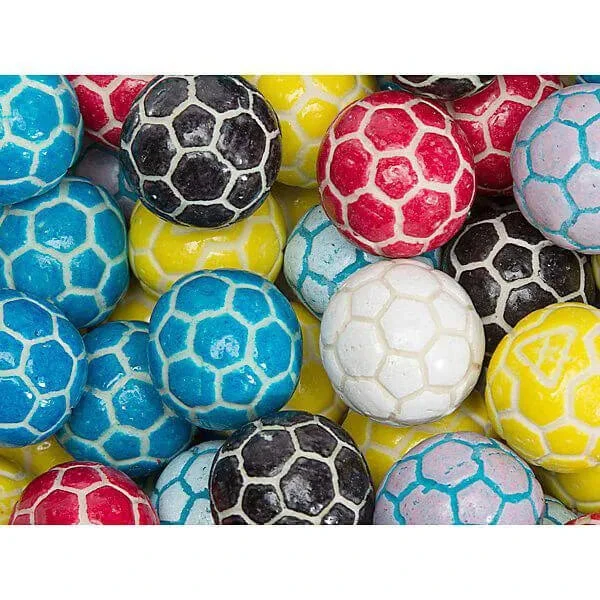 Soccer Balls Bubblegum: 1KG Bag 1 Soccer Balls Bubblegum: 1KG Bag