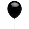 Solid Color 16-Inch Fashion Balloons - Onyx Black: 5-Piece Set