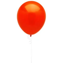 Solid Color 16-Inch Standard Balloons - Orange: 5-Piece Set