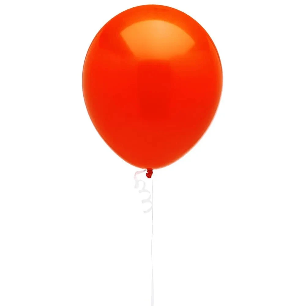 Solid Color 16-Inch Standard Balloons - Orange: 5-Piece Set 1 Solid Color 16-Inch Standard Balloons - Orange: 5-Piece Set