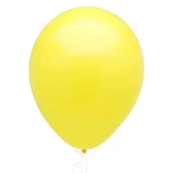 Solid Color 16-Inch Standard Balloons - Yellow: 5-Piece Set