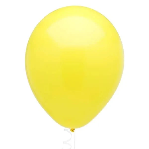 Solid Color 16-Inch Standard Balloons - Yellow: 5-Piece Set 1 Solid Color 16-Inch Standard Balloons - Yellow: 5-Piece Set