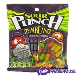 Sour Punch Zombeanz Gummy Candy: 2LB Box 5 Sour Punch Zombeanz Gummy Candy: 2LB Box -Candy Haven Shop sour punch zombeanz gummy candy 2lb box candy warehouse 3