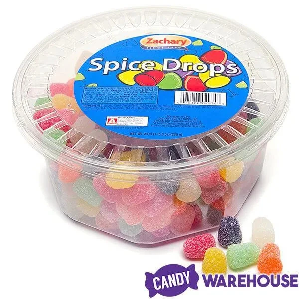 Spice Drops Mini Gumdrops Candy: 24-Ounce Tub 4 Spice Drops Mini Gumdrops Candy: 24-Ounce Tub - Image 4