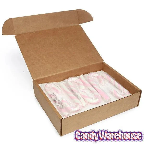 Strawberry Giant Candy Canes: 12-Piece Box 2 Strawberry Giant Candy Canes: 12-Piece Box - Image 2