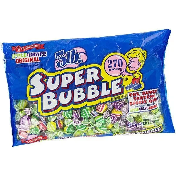 Super Bubble Gum Assortment: 3LB Bag 1 Super Bubble Gum Assortment: 3LB Bag