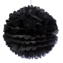 Tissue Paper 14-Inch Pom Pom - Black