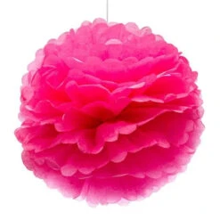 Tissue Paper 14-Inch Pom Pom - Hot Pink