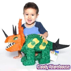 Triceratops Dinosaur Pinata -Candy Haven Shop triceratops dinosaur pinata candy warehouse 4