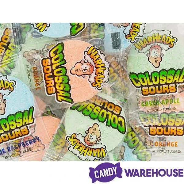 WarHeads Colossal Sours Candy Packs: 2LB Bag 2 WarHeads Colossal Sours Candy Packs: 2LB Bag - Image 2