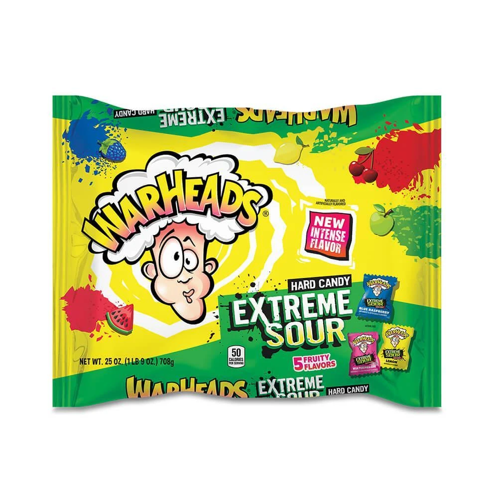 WarHeads Extreme Sour Hard Candy Packs: 175-Piece Bag 1 WarHeads Extreme Sour Hard Candy Packs: 175-Piece Bag
