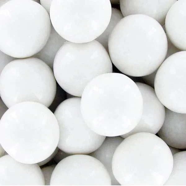 White 1-Inch Gumballs: 2LB Bag 1 White 1-Inch Gumballs: 2LB Bag