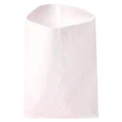 White Gourmet Candy Bags: 100-Piece Pack