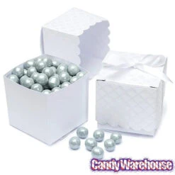Wilton White Scalloped Favor Box Kits: 25-Piece Set 7 Wilton White Scalloped Favor Box Kits: 25-Piece Set -Candy Haven Shop white scalloped favor box kits 25 piece set candy warehouse 3