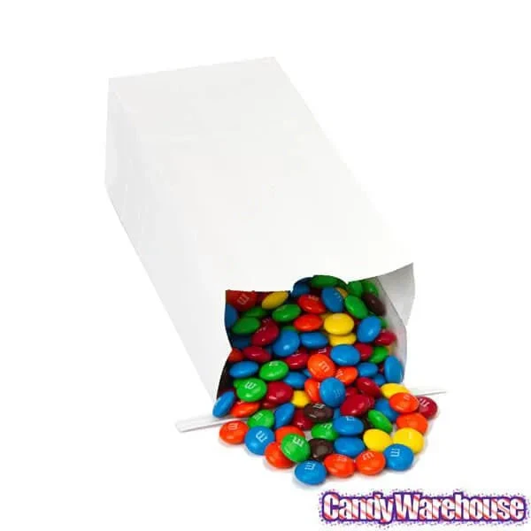White Tin Tie Candy Bags: 100-Piece Box 2 White Tin Tie Candy Bags: 100-Piece Box - Image 2
