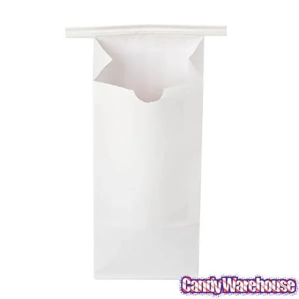 White Tin Tie Candy Bags: 100-Piece Box 3 White Tin Tie Candy Bags: 100-Piece Box - Image 3