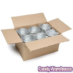 Windowed Round Candy Tins - 4-Ounce: 24-Piece Set 6 Windowed Round Candy Tins - 4-Ounce: 24-Piece Set -Candy Haven Shop windowed round candy tins 4 ounce 24 piece set candy warehouse 3