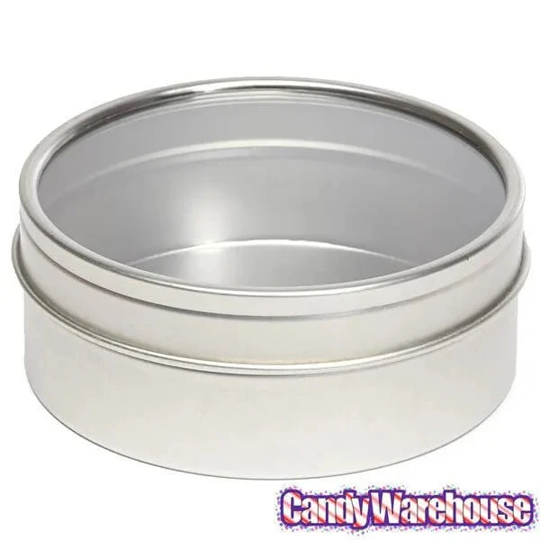 Windowed Round Candy Tins - 4-Ounce: 24-Piece Set 4 Windowed Round Candy Tins - 4-Ounce: 24-Piece Set - Image 4