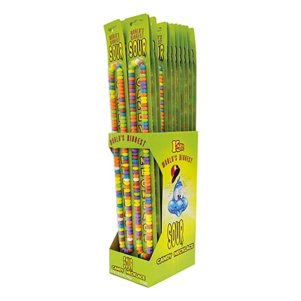 World's Biggest Sour Candy Necklace: 24-Piece Display 1 World's Biggest Sour Candy Necklace: 24-Piece Display