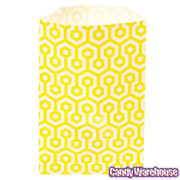 Yellow Honeycomb Candy Bags: 25-Piece Pack 4 Yellow Honeycomb Candy Bags: 25-Piece Pack - Image 4