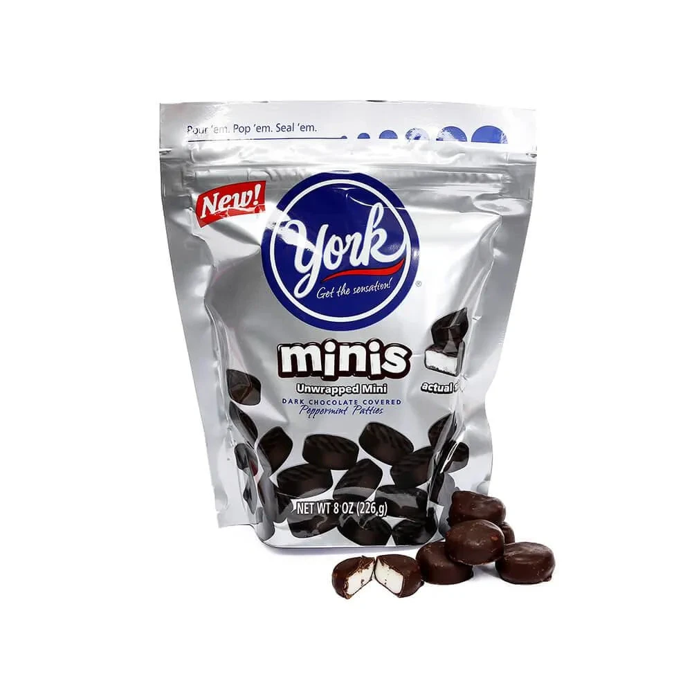 York Peppermint Patty Minis Candy: 7.6-Ounce Bag 1 York Peppermint Patty Minis Candy: 7.6-Ounce Bag